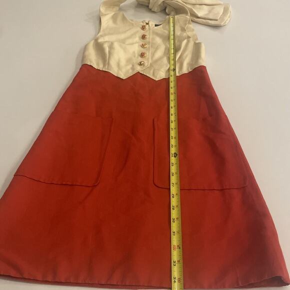 Marc Jacobs Blair Waldorf Bow Dress 4 Alessandra Runway Vest Mini A Line Small S - Picture 8 of 13